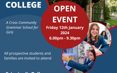 Hunterhouse College Open Event Friday 12th January 2024 6.00pm-9.30pm