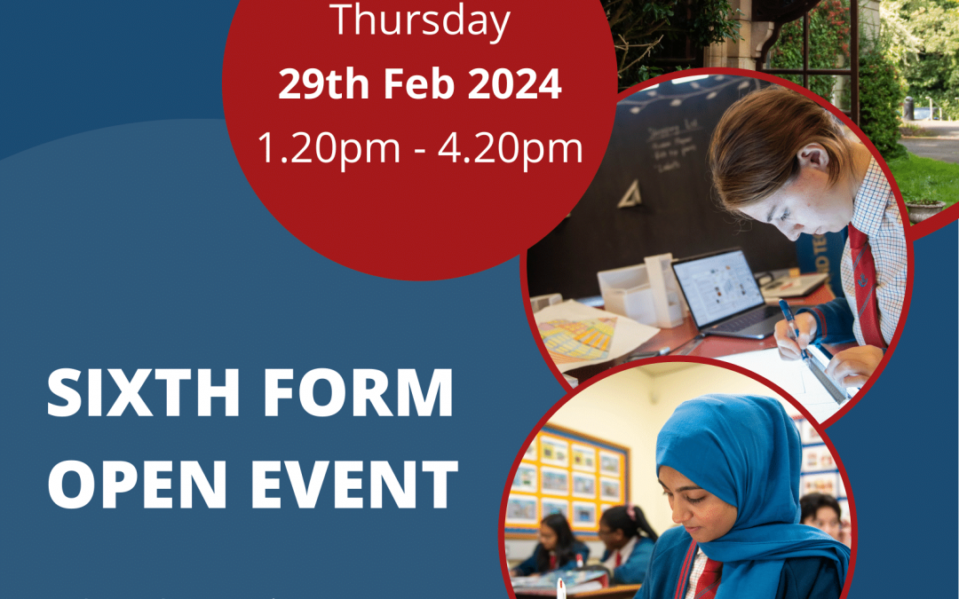 Hunterhouse College 6th Form Open Event Thursday 29th February 2024 1:20pm- 4:20pm